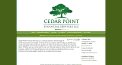 Desktop Screenshot of cedarpointfinancial.com